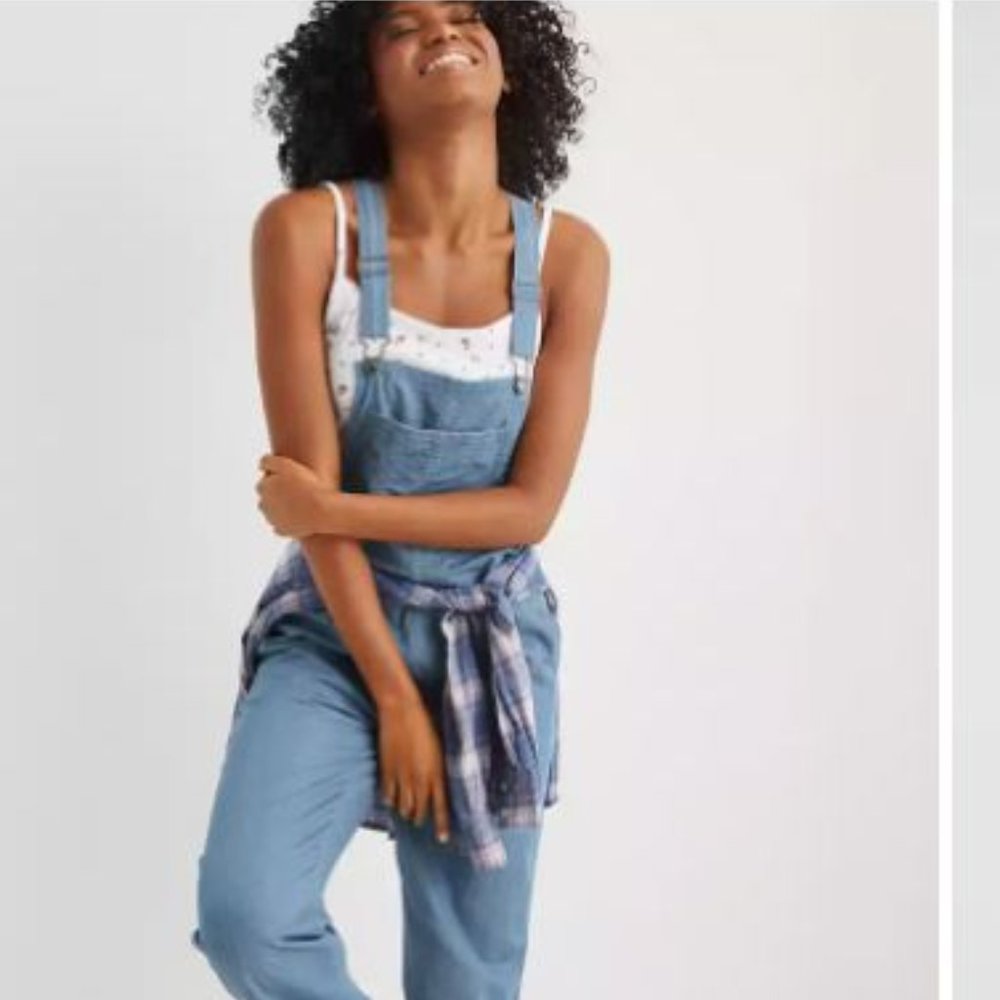 Aerie Railroad Striped Overall